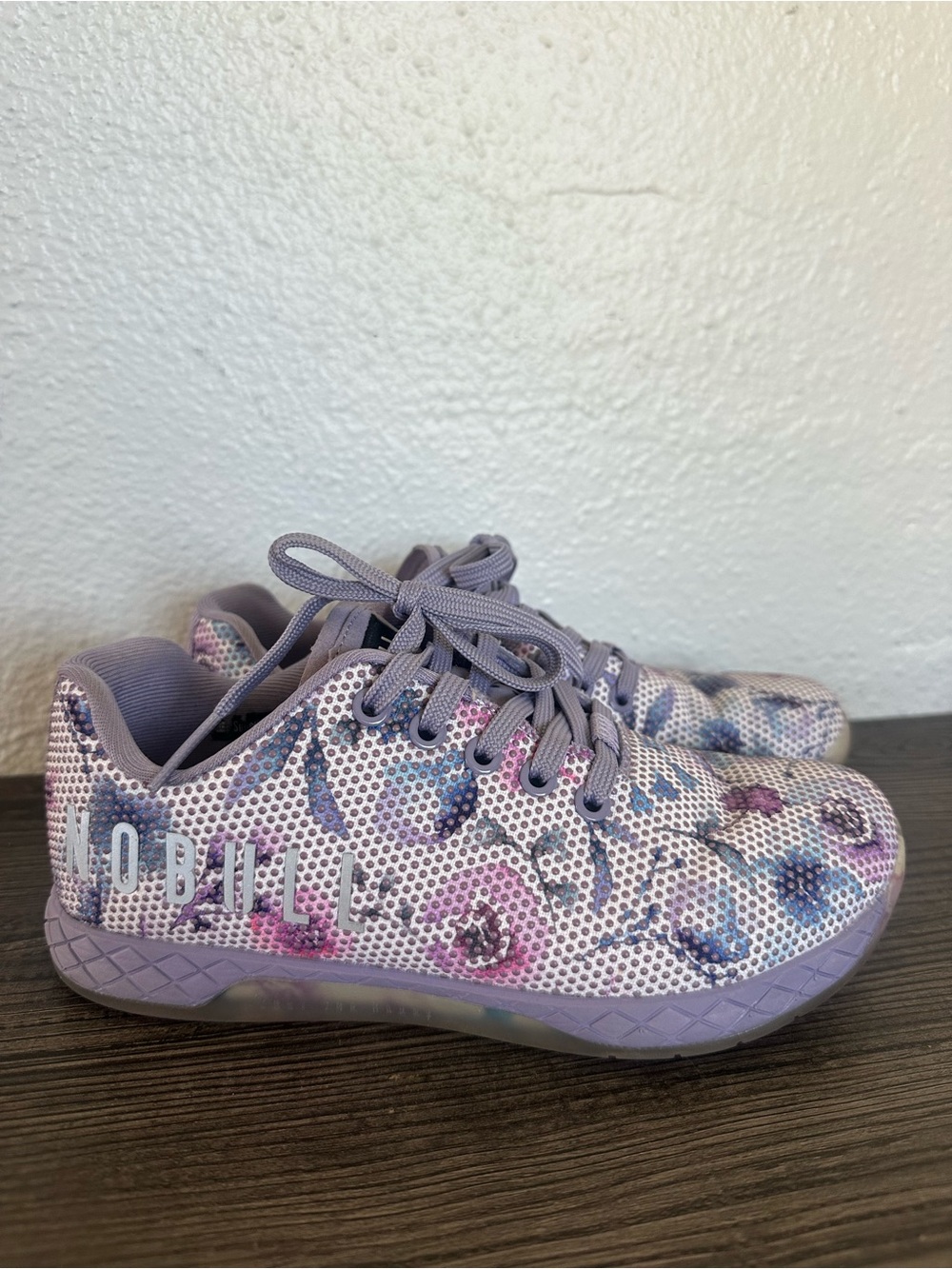 Nobull Watercolor Floral Training Sneakers Size 6.5